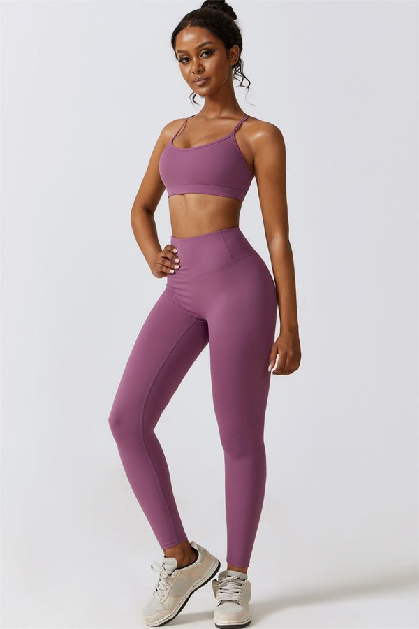 Juno Star Sports Bra Leggings 2-Piece Set Fitglutes Activewear Gymwear Sportswear & Workout Clothes