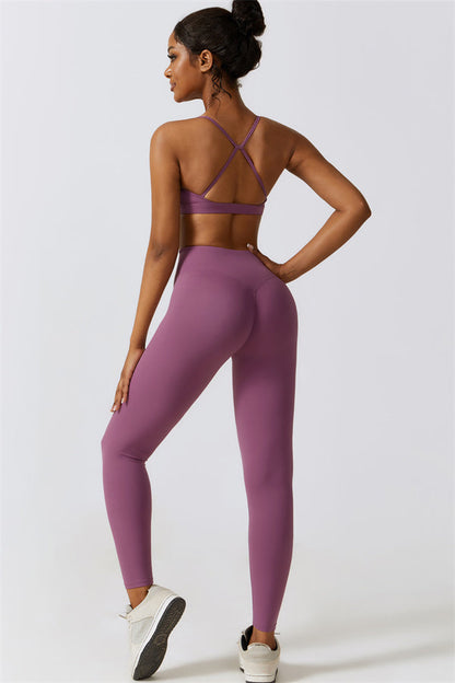 Juno Star Sports Bra Leggings 2-Piece Set Fitglutes Activewear Gymwear Sportswear & Workout Clothes