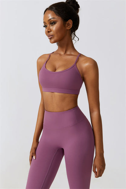 Juno Star Sports Bra Leggings 2-Piece Set Fitglutes Activewear Gymwear Sportswear & Workout Clothes