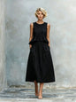 Women's Sleeveless High-Waist Ruffle Trim Maxi Dress FitiqueFit
