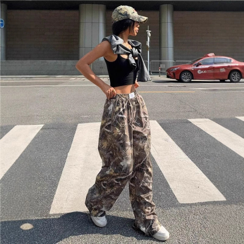 Women's Y2K Camouflage Cargo Pants FitiqueFit