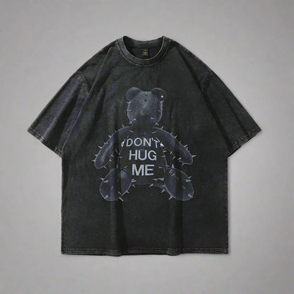 Hip Hop Oversized Tshirts Streetwear Vintage T-shirts Bear FitiqueFit