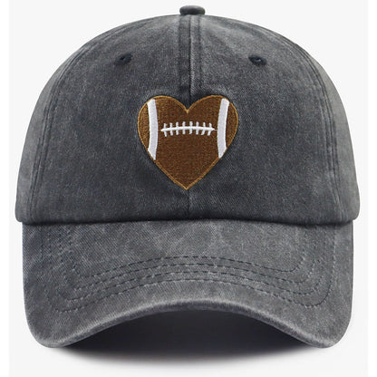 Football Heart Baseball Cap — Gifts for Women & Men FitiqueFit
