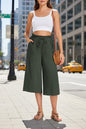 Women’s Elastic Cropped Wide-Leg Pants FitiqueFit