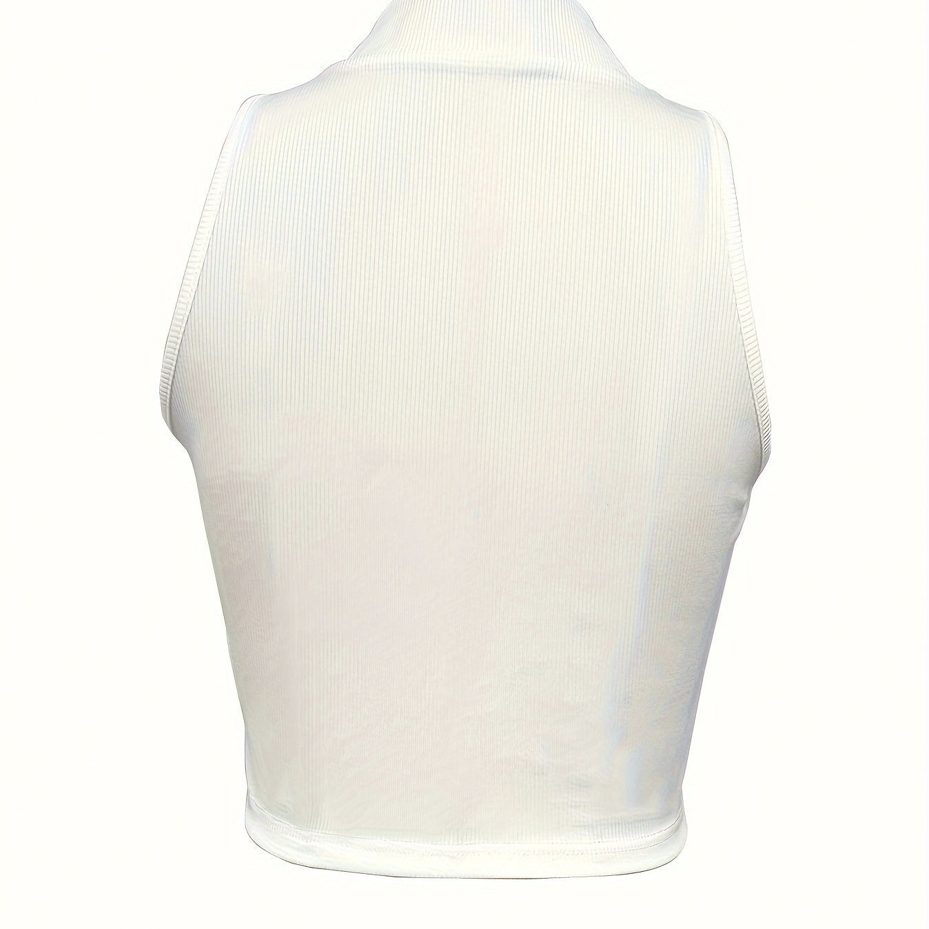 Women’s Ribbed V-Neck Zipper Camisole FitiqueFit