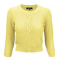 3/4 Sleeve Cute Pattern Cropped Cardigan Sweater Shop Style & More | Fresh Looks, Everyday Deals & Free Shipping