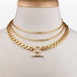 Cadence - Equestrian Curb Chain T-Bar Necklace in Gold Urban-Equestrian