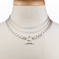 Cadence - Equestrian Curb Chain T-Bar Necklace in Silver Urban-Equestrian