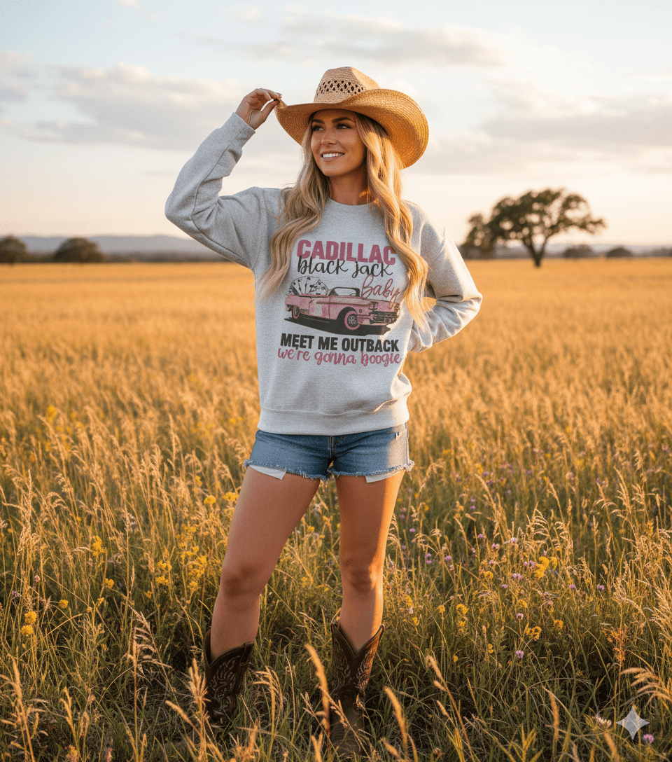 Cadillac Black Jack Graphic Sweatshirt Wild Junkie