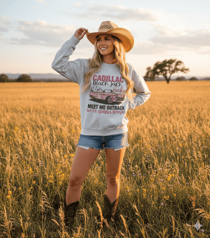 Cadillac Black Jack Graphic Sweatshirt Wild Junkie