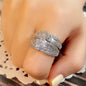 Set of 2 Bridal Wedding Rings with Inlaid Zirconia for Women'S Engagement Proposal Gift Jewelry NovaCart
