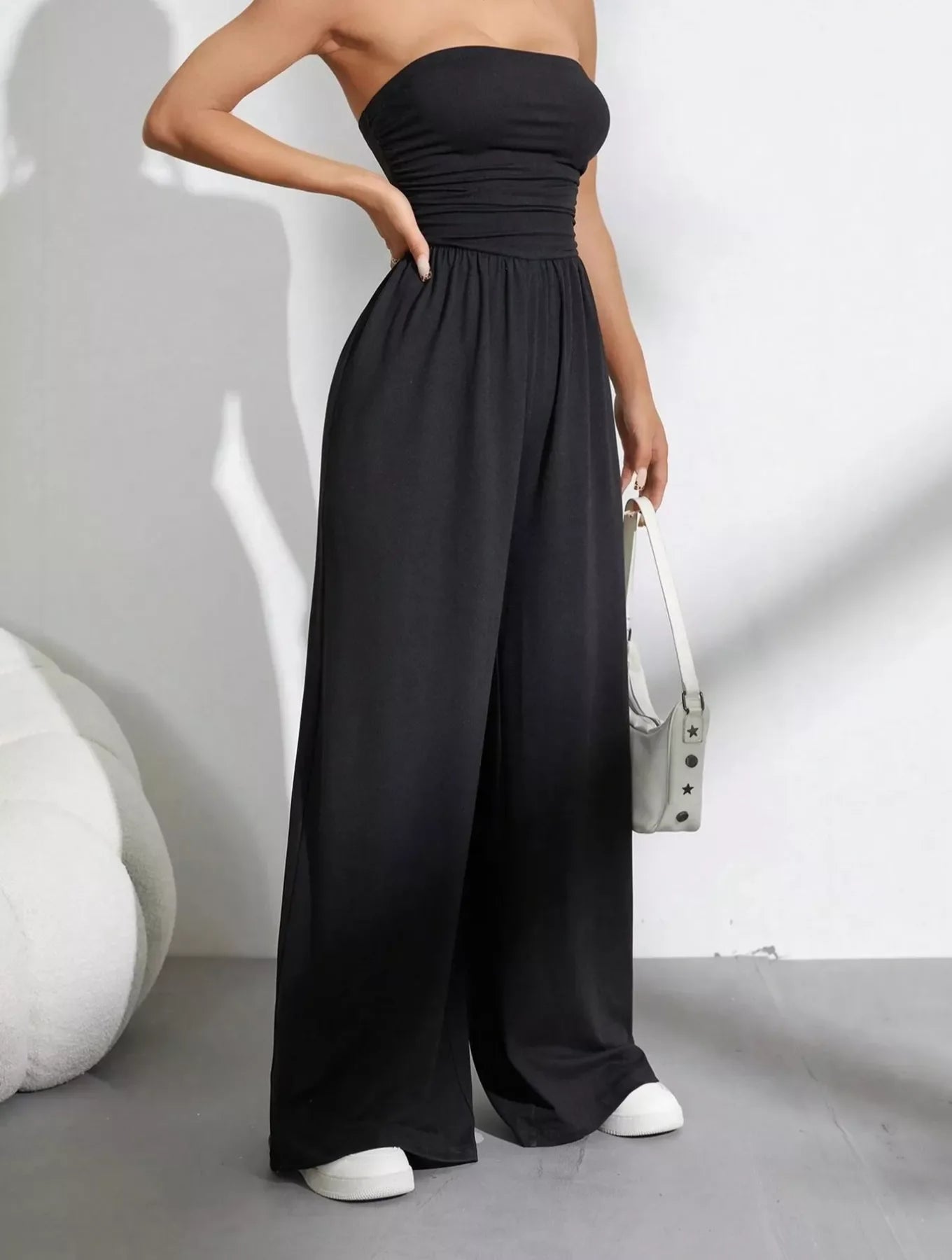 Effortless Chic Tube Top Wide Leg Jumpsuit New Era Fashion LLc