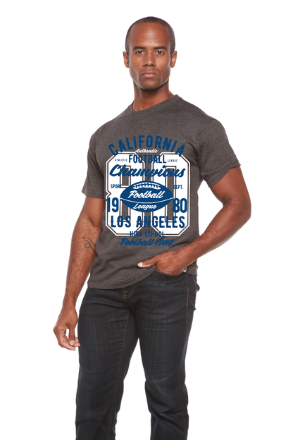 California Football Men's Bamboo Viscose/Organic Cotton Short Sleeve Graphic T-Shirt Spun Bamboo