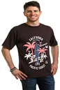 California Surf Men's Bamboo Viscose/Organic Cotton Short Sleeve Graphic T-Shirt Spun Bamboo