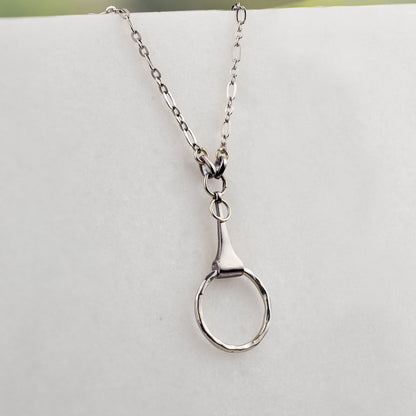 Camden- Equestrian Horse Bit Necklace in Silver Urban-Equestrian