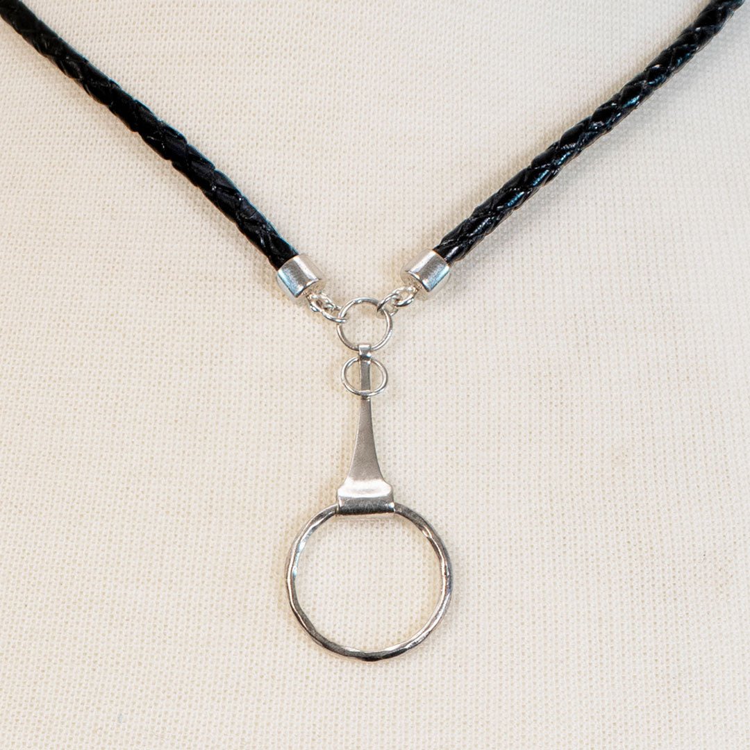 Camden - Leather & Silver Equestrian Horse Bit Necklace Urban-Equestrian