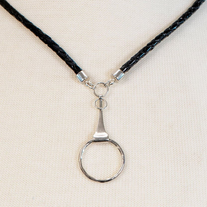 Camden - Leather & Silver Equestrian Horse Bit Necklace Urban-Equestrian