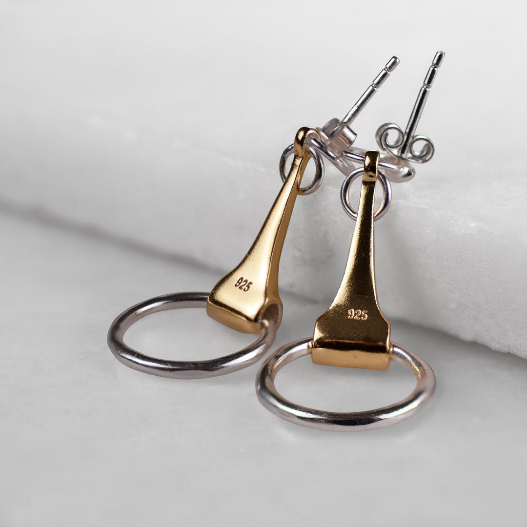 Camden - Equestrian Horse Bit Earring in Two Tone Urban-Equestrian