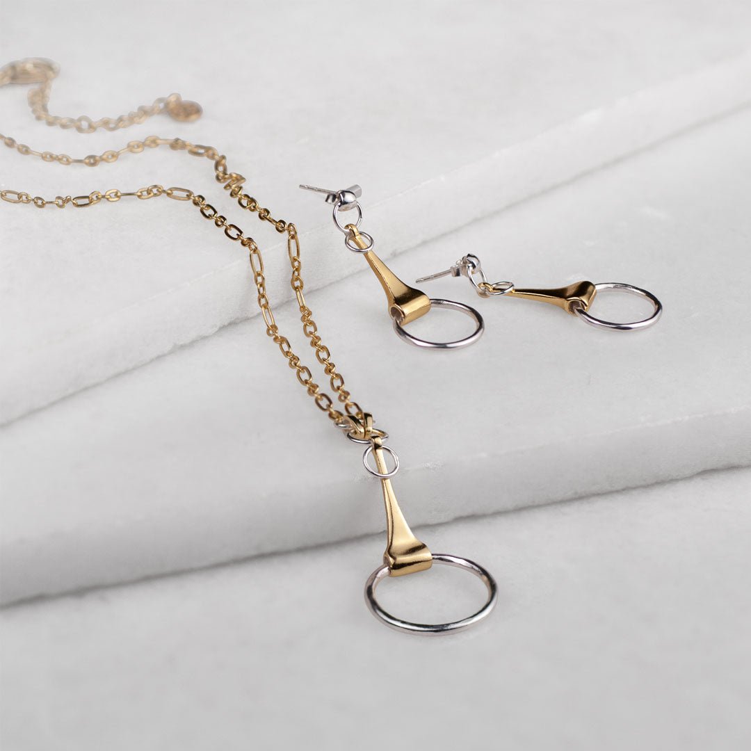 Camden - Equestrian Horse Bit Earring in Two Tone Urban-Equestrian
