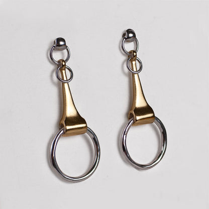 Camden - Equestrian Horse Bit Earring in Two Tone Urban-Equestrian