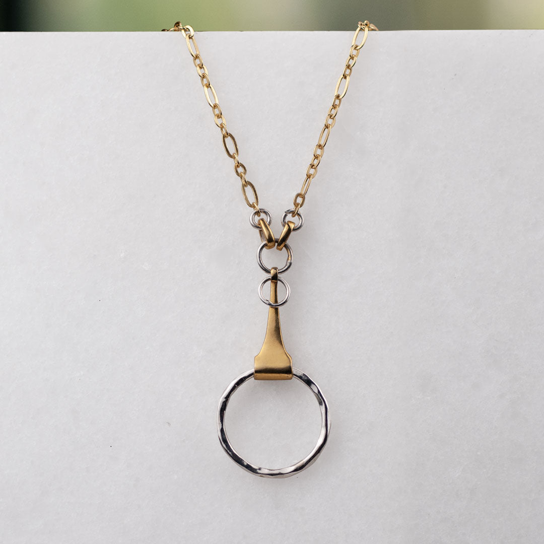Camden - Two Tone Equestrian Horse Bit Necklace Urban-Equestrian