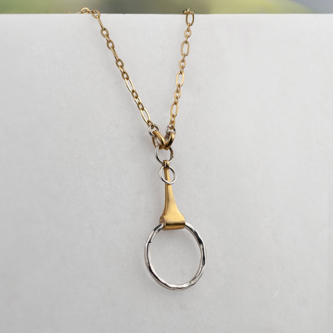 Camden - Two Tone Equestrian Horse Bit Necklace Urban-Equestrian