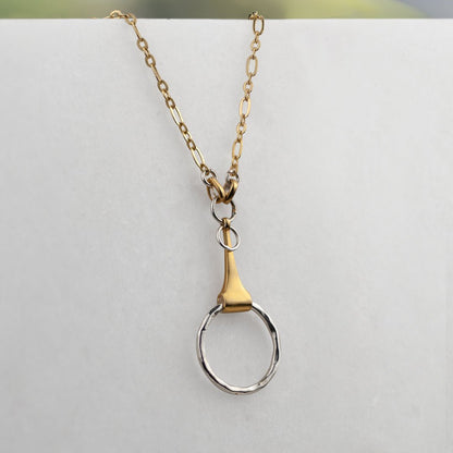 Camden - Two Tone Equestrian Horse Bit Necklace Urban-Equestrian