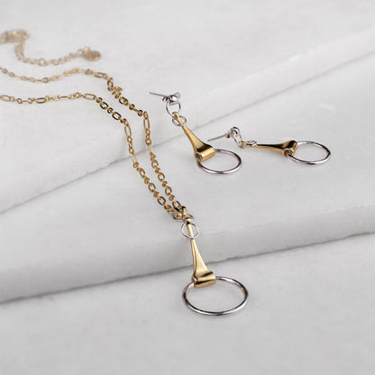 Camden - Two Tone Equestrian Horse Bit Necklace Urban-Equestrian