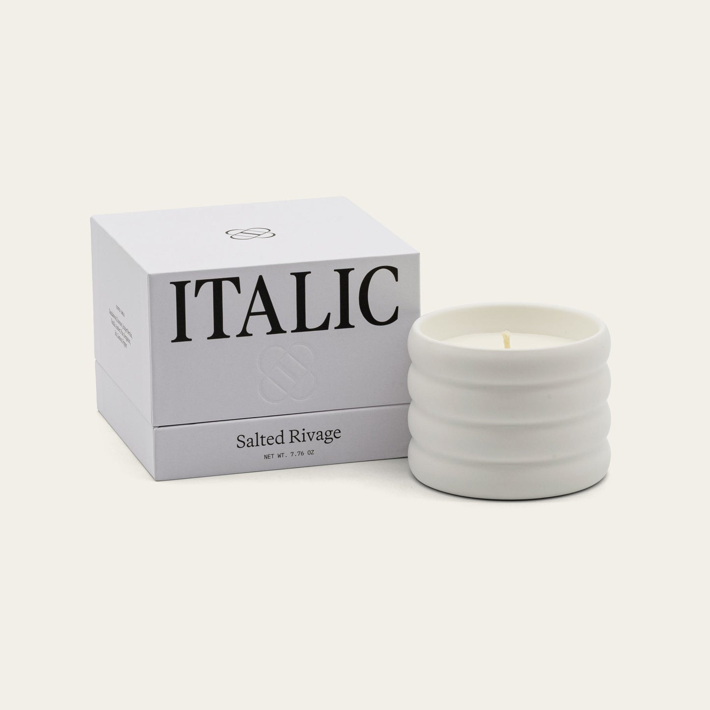 Ceramic Candle & Wick Trimmer Set Italic