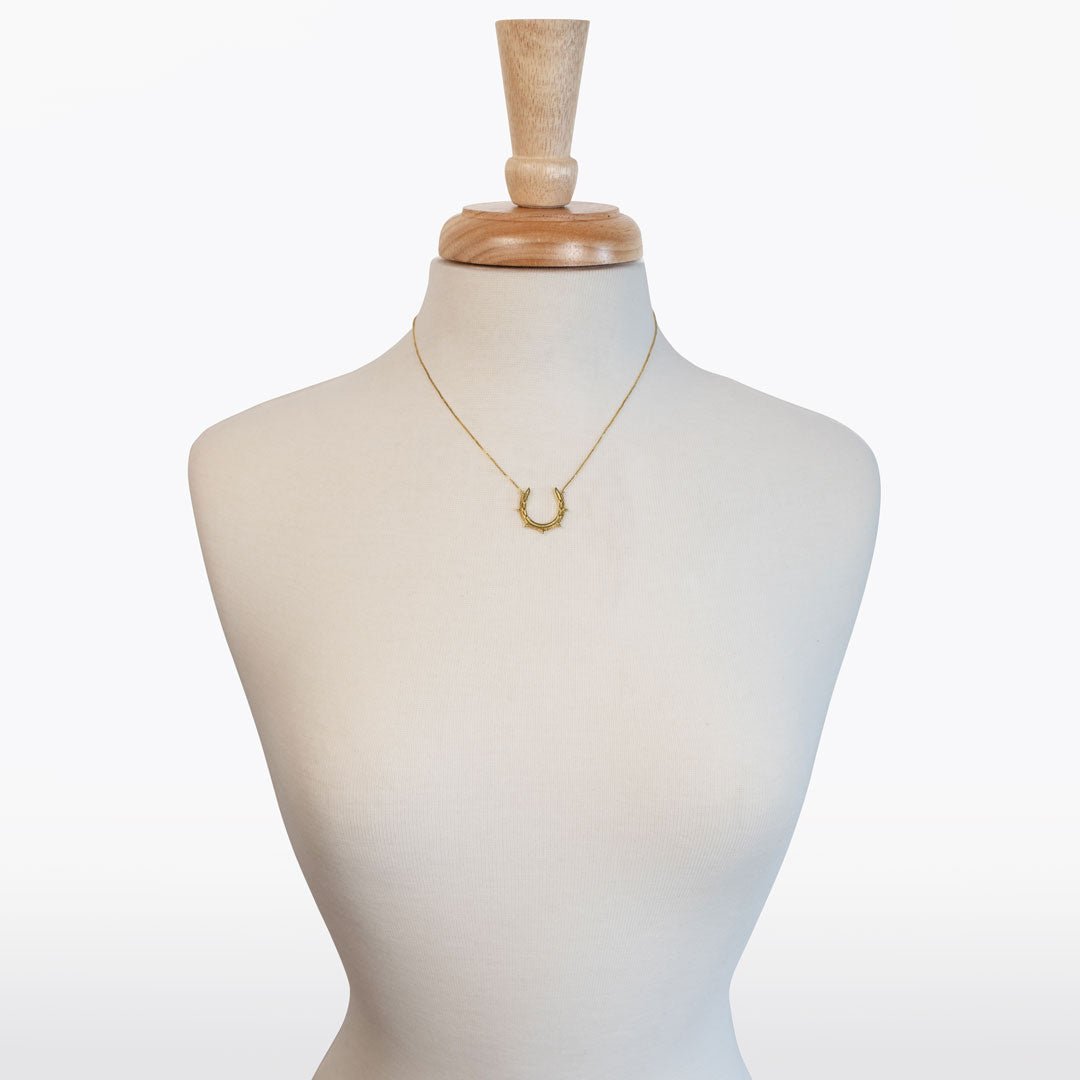 Canteen - Equestrian Horseshoe Necklace in Gold Urban-Equestrian