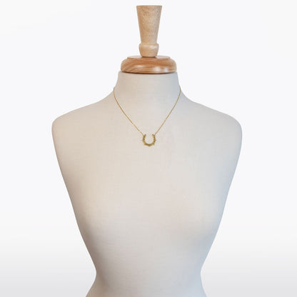 Canteen - Equestrian Horseshoe Necklace in Gold Urban-Equestrian