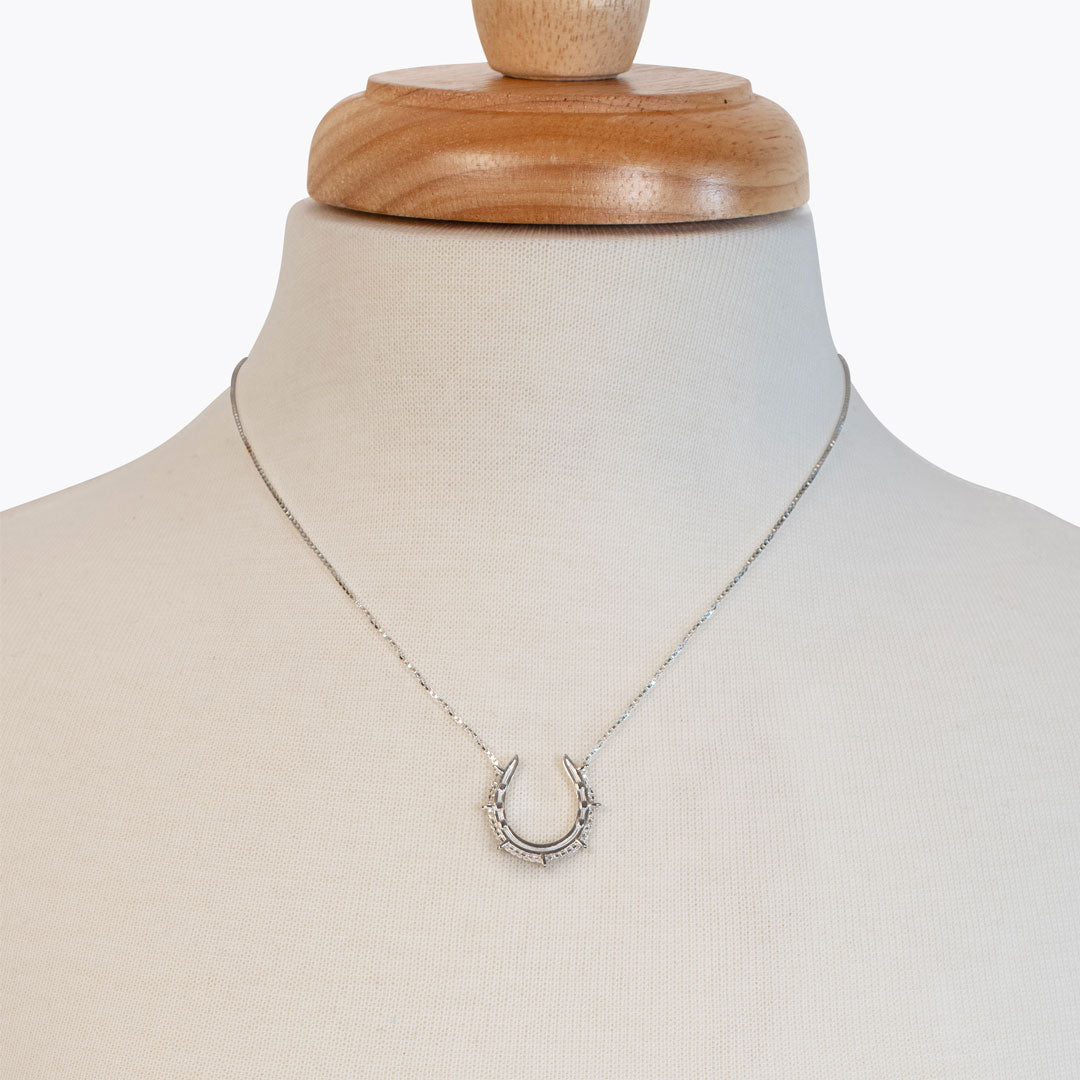 Canteen - Equestrian Horseshoe Necklace in Silver Urban-Equestrian