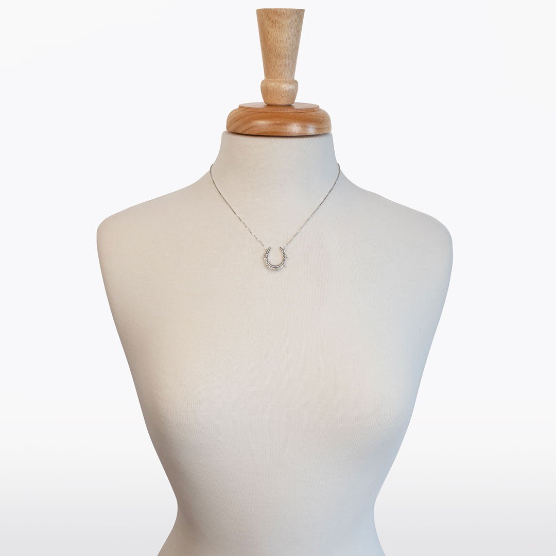 Canteen - Equestrian Horseshoe Necklace in Silver Urban-Equestrian