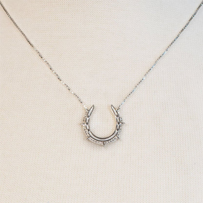 Canteen - Equestrian Horseshoe Necklace in Silver Urban-Equestrian