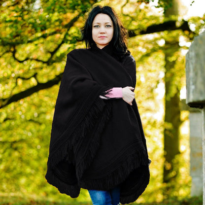 Cape Wrap Solid Alpaca Poncho Purely Alpaca