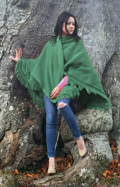 Cape Wrap Solid Alpaca Poncho Purely Alpaca