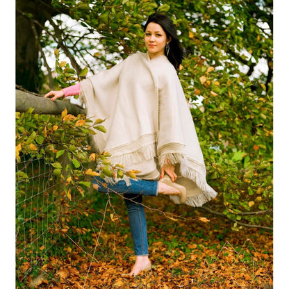 Cape Wrap Solid Alpaca Poncho Purely Alpaca