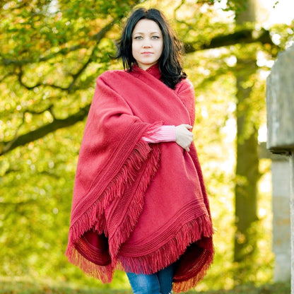 Cape Wrap Solid Alpaca Poncho Purely Alpaca