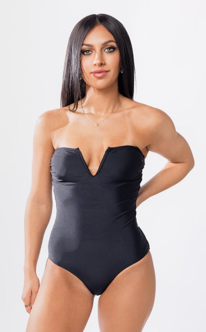 Cape Cod V Cut One Piece Swimsuit Forever Young Swimwear