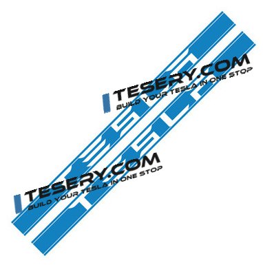 Side Skirt Stripe Decals (2-Pack) | 3 Styles | Multiple Colors | Scratch Protection Tesery Official Store