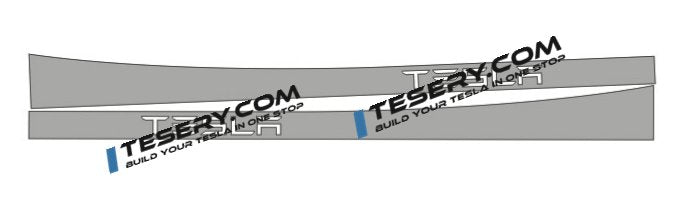 Side Skirt Stripe Decals (2-Pack) | 3 Styles | Multiple Colors | Scratch Protection Tesery Official Store