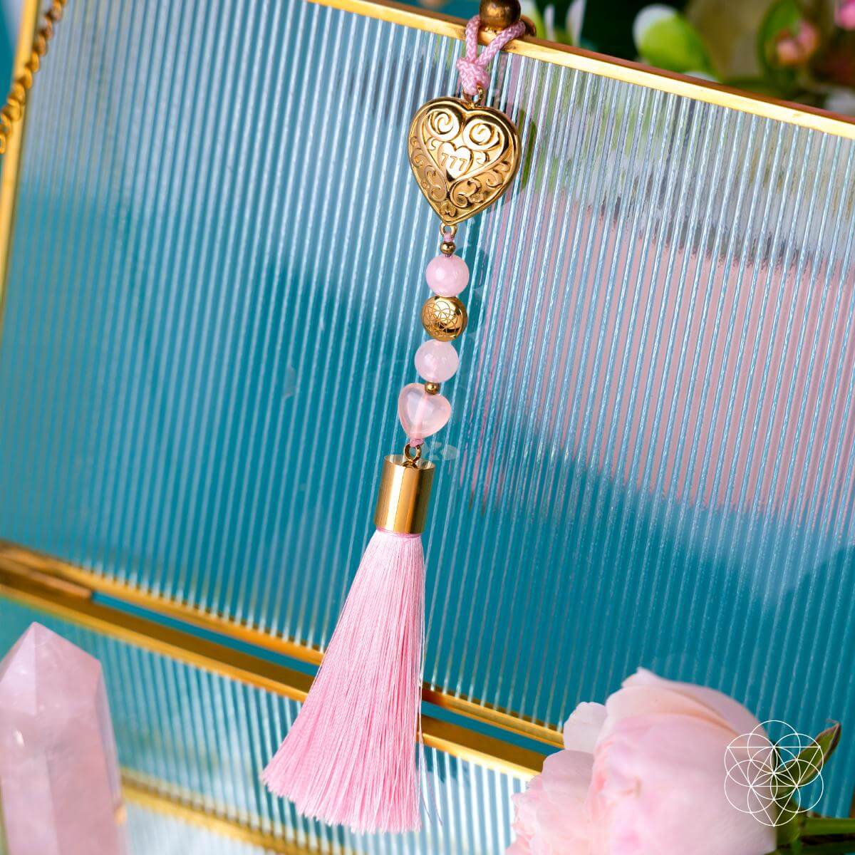 Car Guardian - ‘You Are Loved’ Heart Charm Tassel Conscious Items