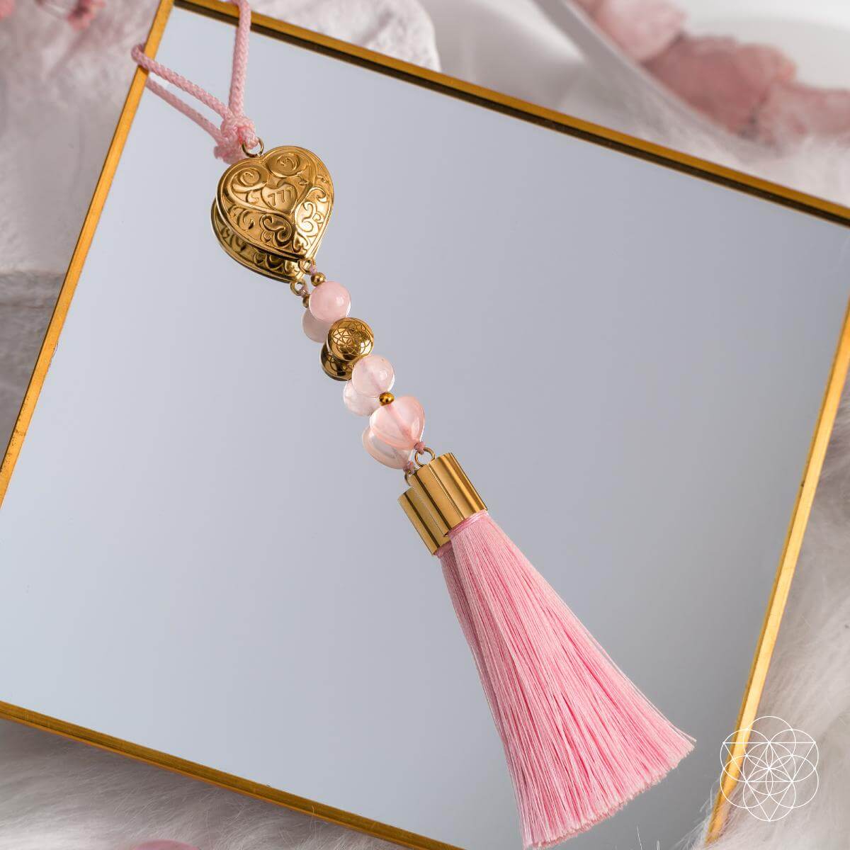 Car Guardian - ‘You Are Loved’ Heart Charm Tassel Conscious Items
