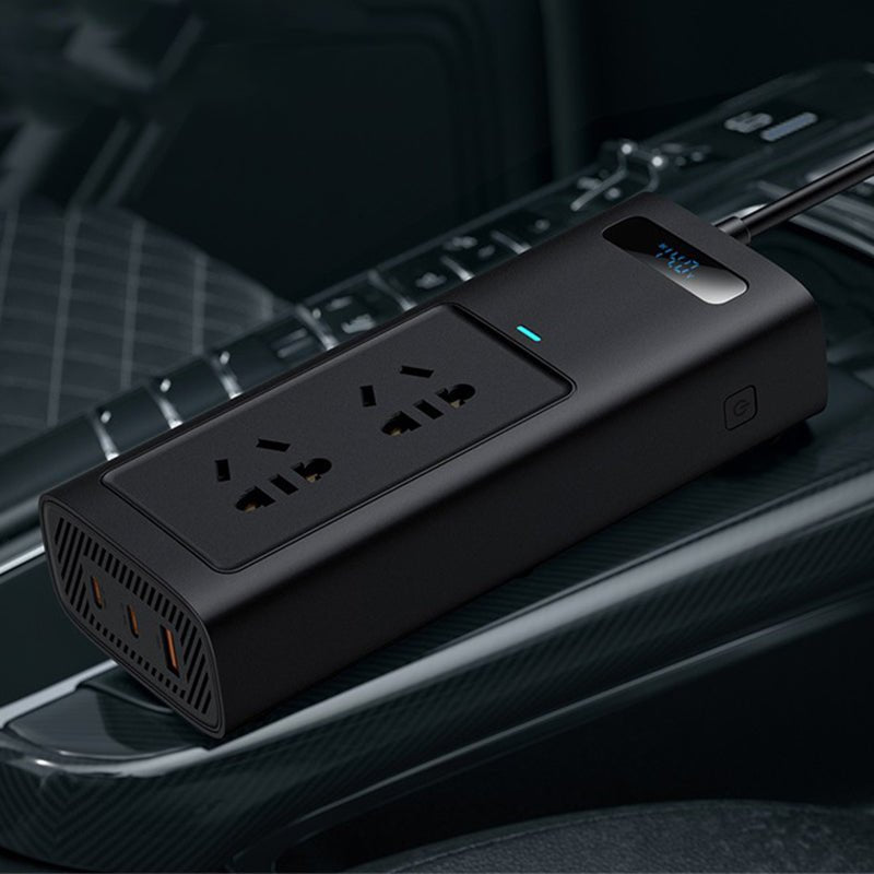 150W Car Power Inverter for Model 3/Y | EU Outlets | LCD Display | Smart Cooling Tesery Official Store