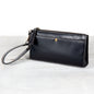 Caravel Wristlet Clutch - Luxury Leather Handbag in Black Urban-Equestrian