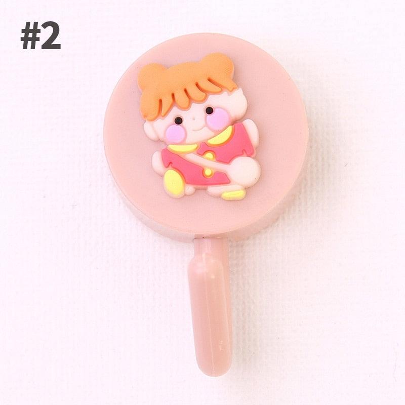 Cartoon Fruit Sticky Hook Multifunctional Punch-free Hook Kitchen Bathroom Wall Hanging Cute Paste Hook Traceless Adhesive Clasp Cute Adhesive Hooks Plastic Hooks for Hanging Cartoon Adhesive Wall Mount Hook for Home Bathroom Stevvex