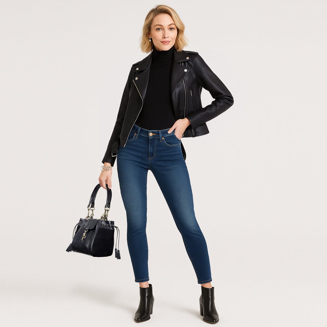 Cassidy - Luxury Leather Bucket Handbag in Black Urban-Equestrian
