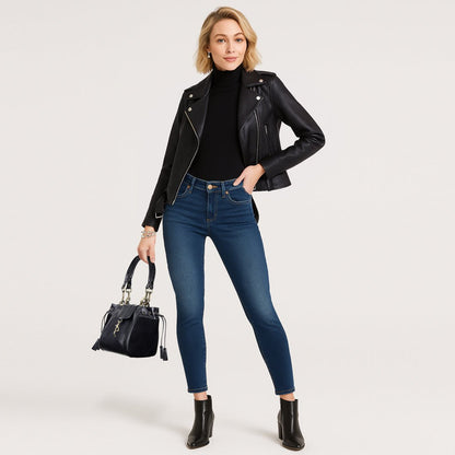 Cassidy - Luxury Leather Bucket Handbag in Black Urban-Equestrian