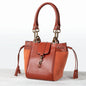 Cassidy - Luxury Leather Bucket Handbag in Cognac Urban-Equestrian