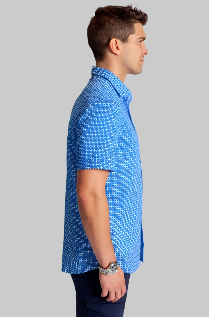 Bastille Check Short Sleeve Tech Shirt Buki